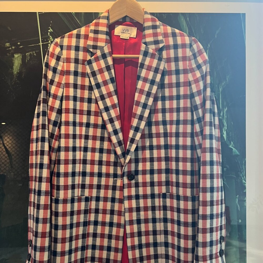 Victoria Beckham  checked jacquard blazer - Picture 3 of 4